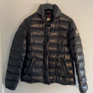 MONCLER Black Quilted Down Jacket